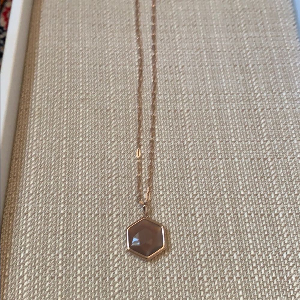 Rose gold locket necklace